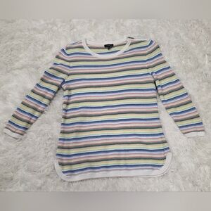 Talbots-Striped Multicolor Sweater. Size S (P).